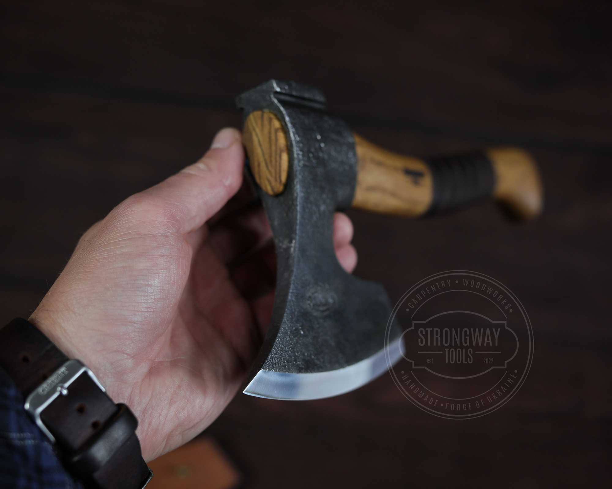 Wood carving axe, hand carpentry tool STRYI, Profi – Wood carving