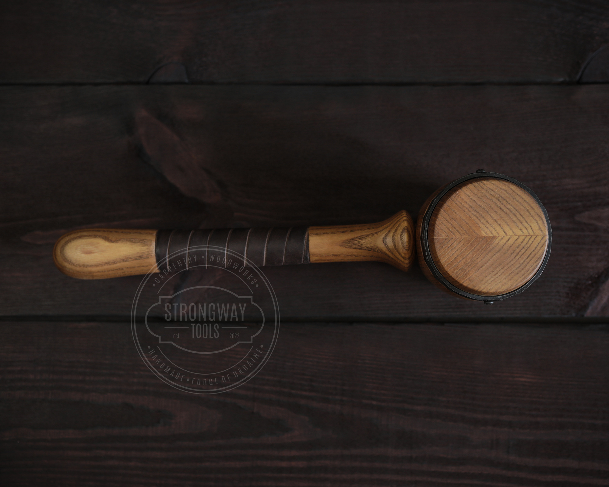 Large Steel Hooped Wooden Mallet (hammer) > STRONGWAY TOOLS, L.L.C.
