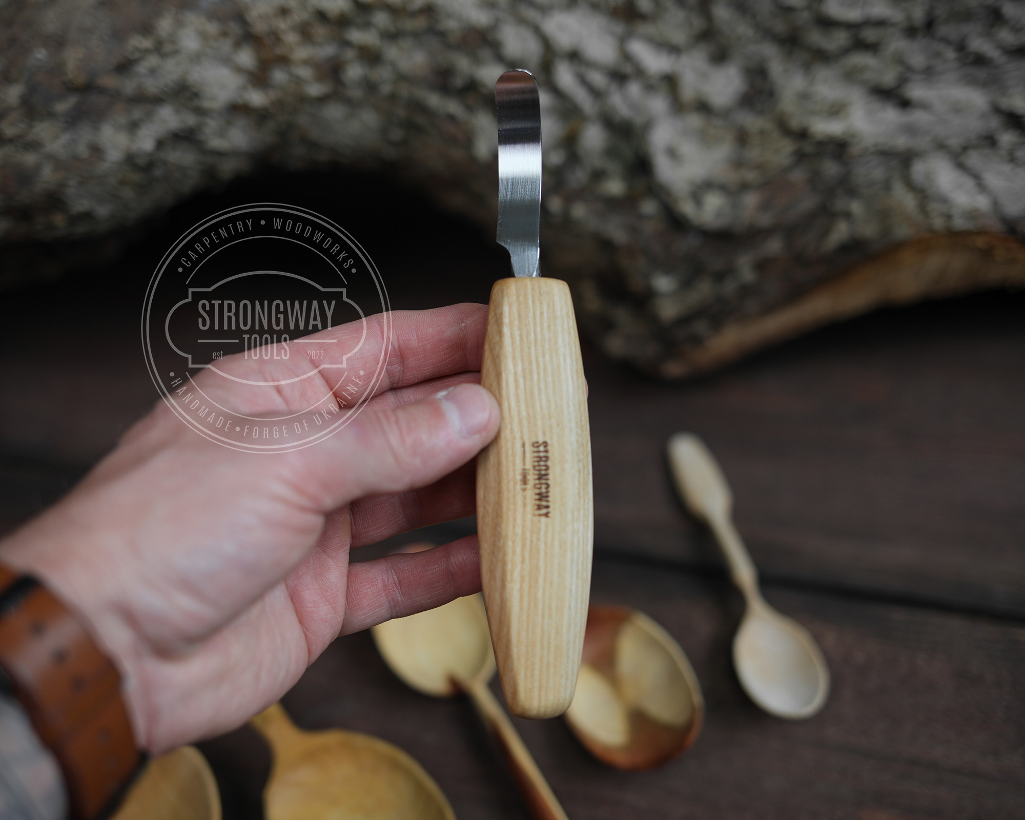 Spoon Carving Hook Knife №3 > STRONGWAY TOOLS, L.L.C.