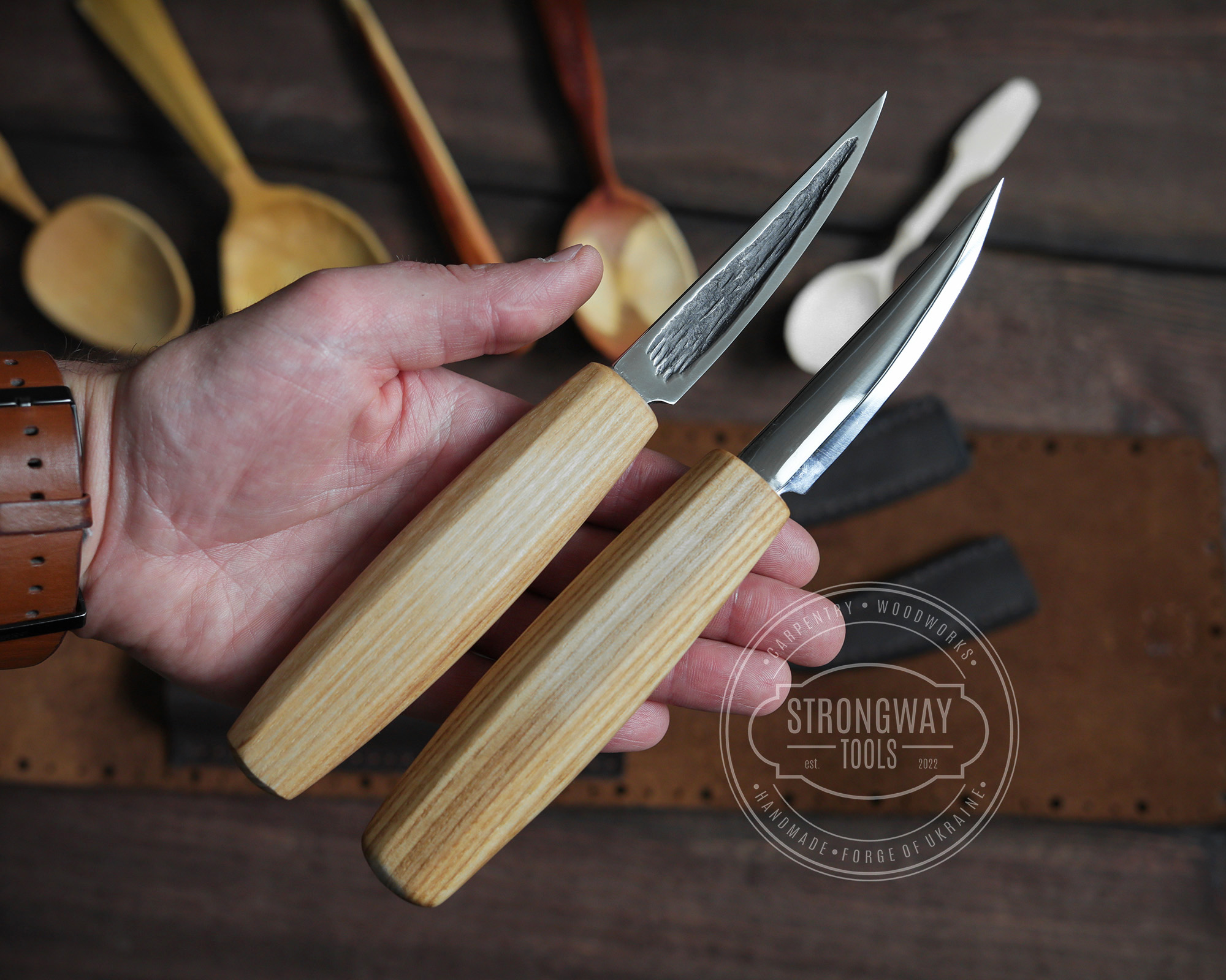 Double-edged Carving knife > STRONGWAY TOOLS, L.L.C.