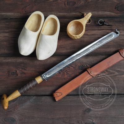 Stock Knife with wooden handle STRONGWAY TOOLS, L.L.C.