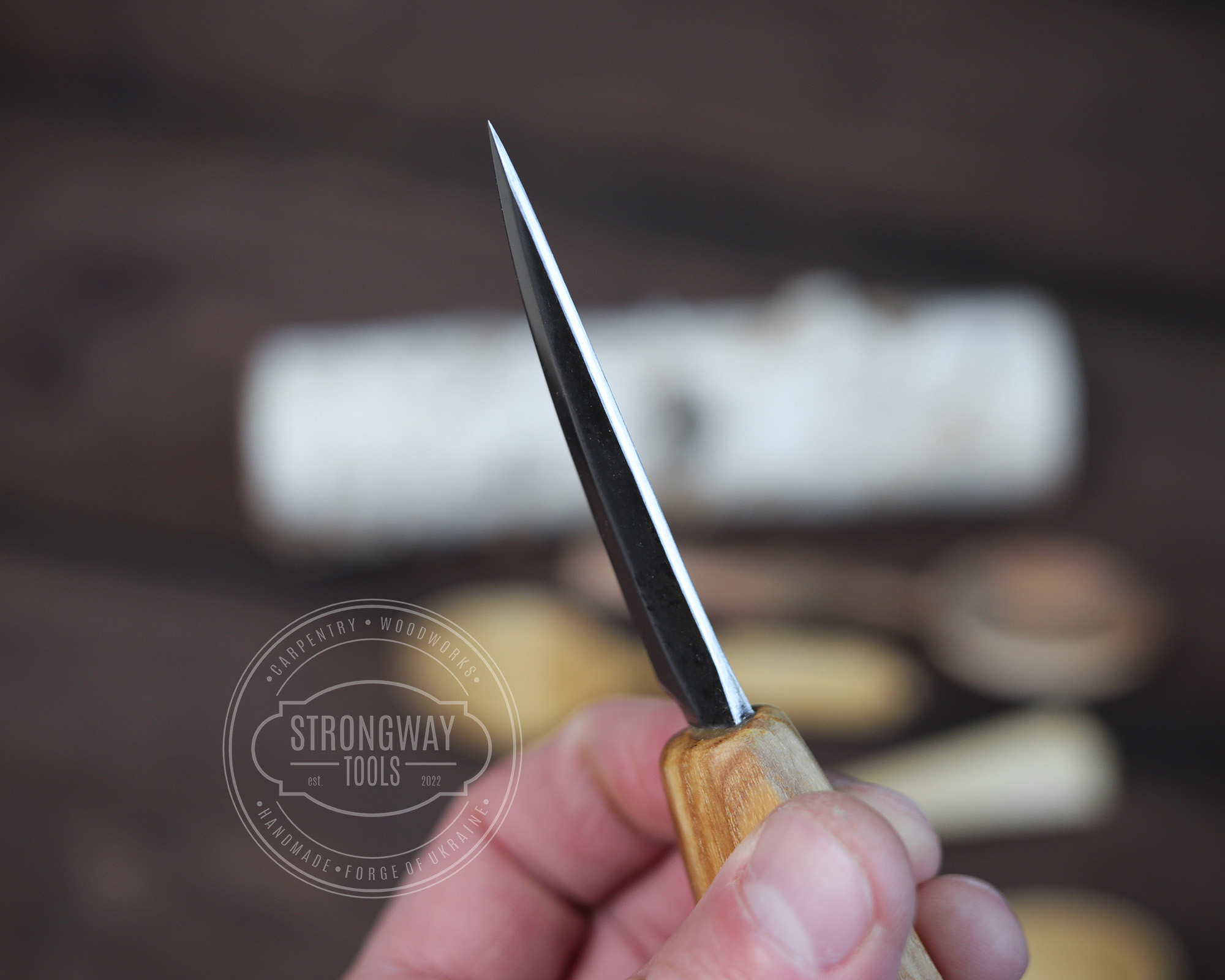 Hand Forged Straight Carving knife > STRONGWAY TOOLS, L.L.C.