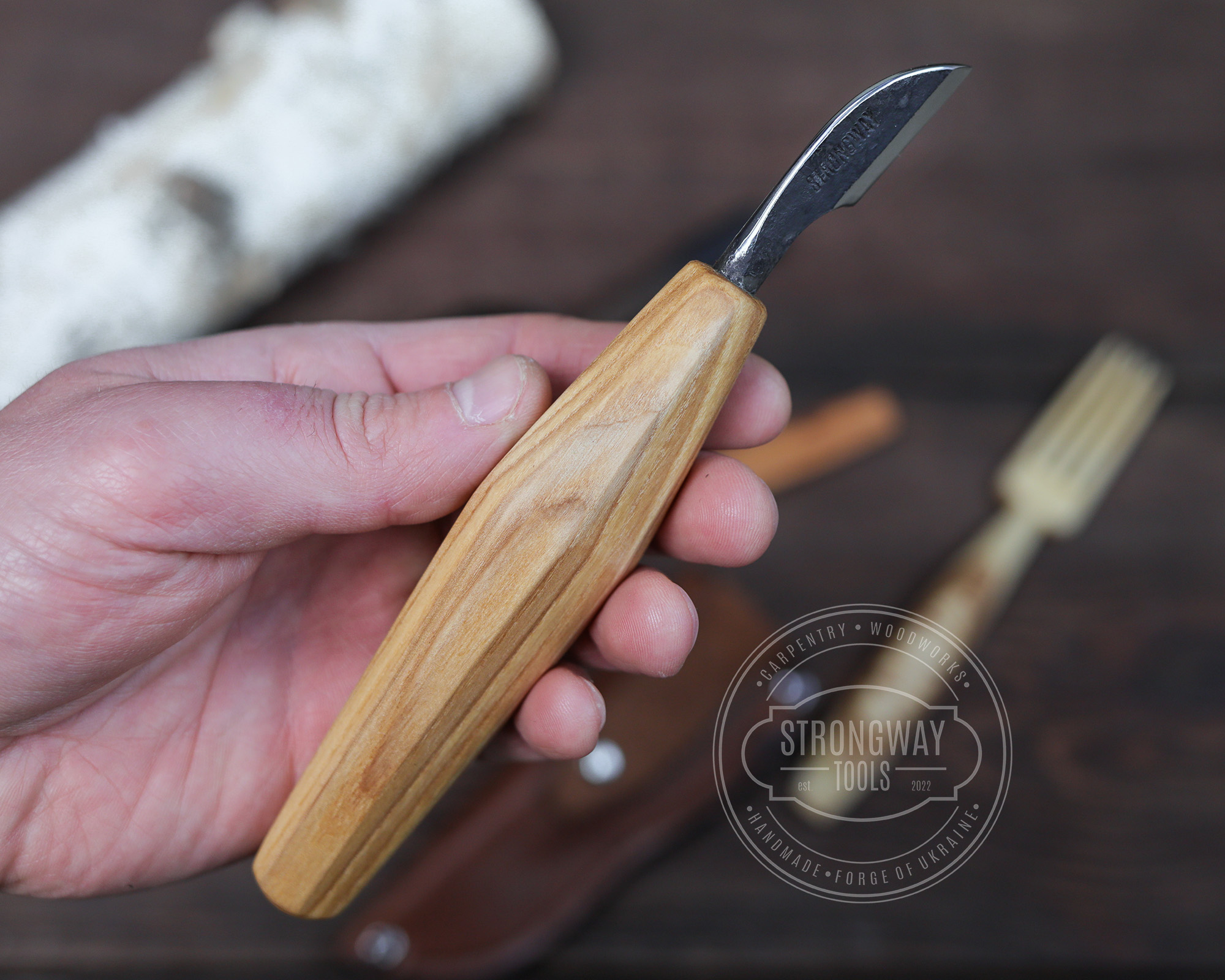 Forged Woodcarving Knife. Chip Carving Knife. Carbon Steel 
