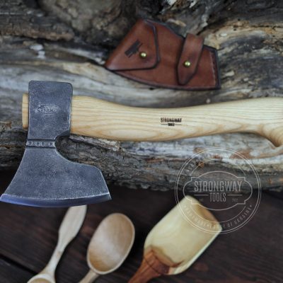 Small Carving Axe with smooth  handle STRONGWAY TOOLS, L.L.C.