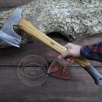 Medium forged axe with hammer STRONGWAY TOOLS, L.L.C.