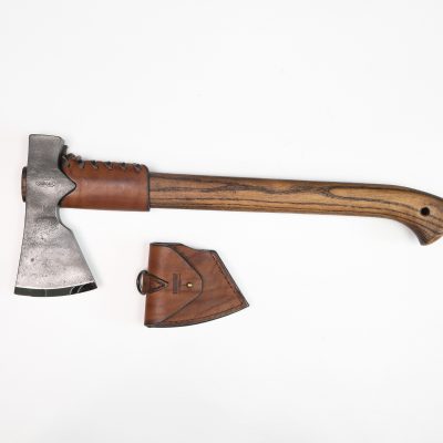 Tomahawk AXE with leather shield