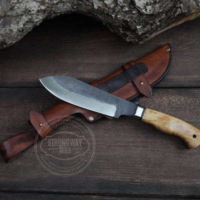 Bushcraft Knife 5 with MOLLE System on Sheath STRONGWAY TOOLS, L.L.C.