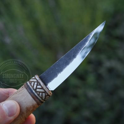 Knife with  stabilized Karelian birch Handle STRONGWAY TOOLS, L.L.C. 2