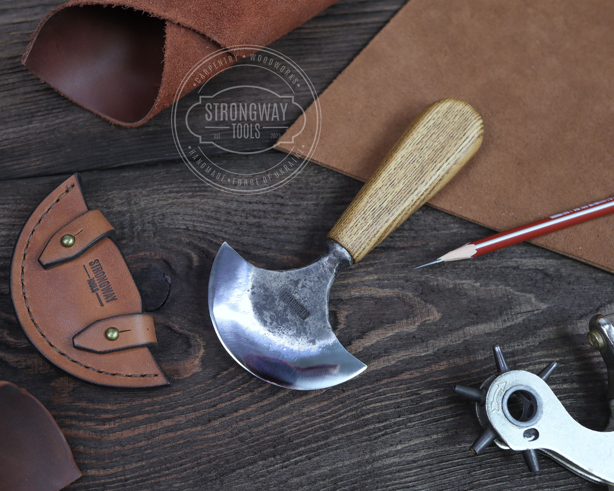Japanese Leather/Fabric Craft Skiving & Cutting Round Single Edge