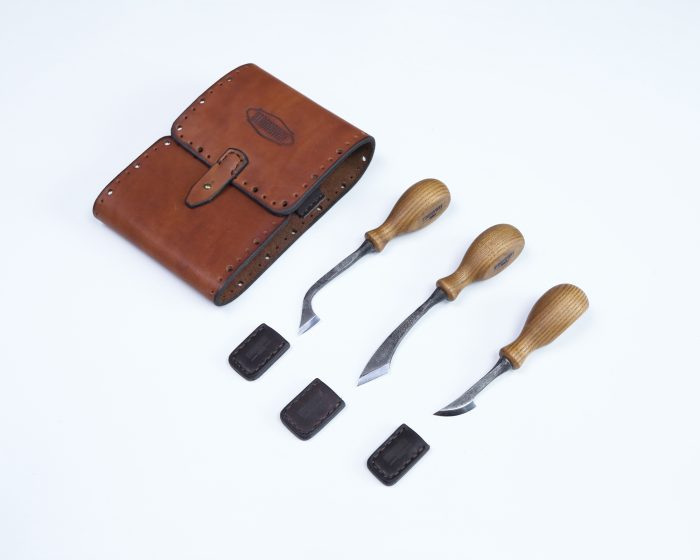 Woodcarving Kit With Leather Organizer > STRONGWAY TOOLS, L.L.C.