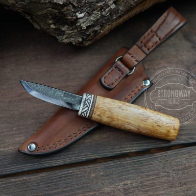 Knife with  stabilized Karelian birch Handle 3 STRONGWAY TOOLS, L.L.C.