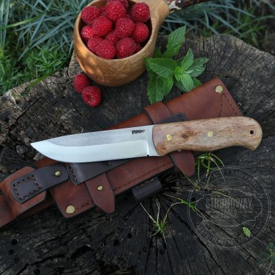 Stainless knife with stabilized Karelian birch handle 1 STRONGWAY TOOLS, L.L.C.