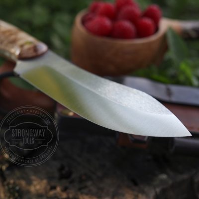 Stainless knife with stabilized Karelian birch handle 2 STRONGWAY TOOLS, L.L.C. 2