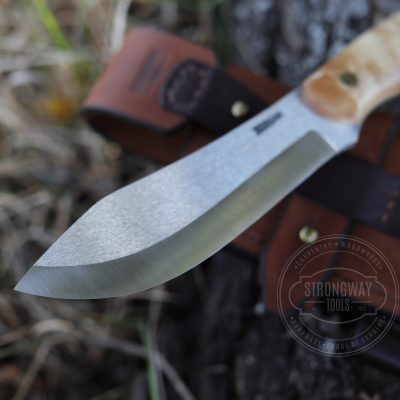 Stainless knife with stabilized Karelian birch handle 3 STRONGWAY TOOLS, L.L.C. 2