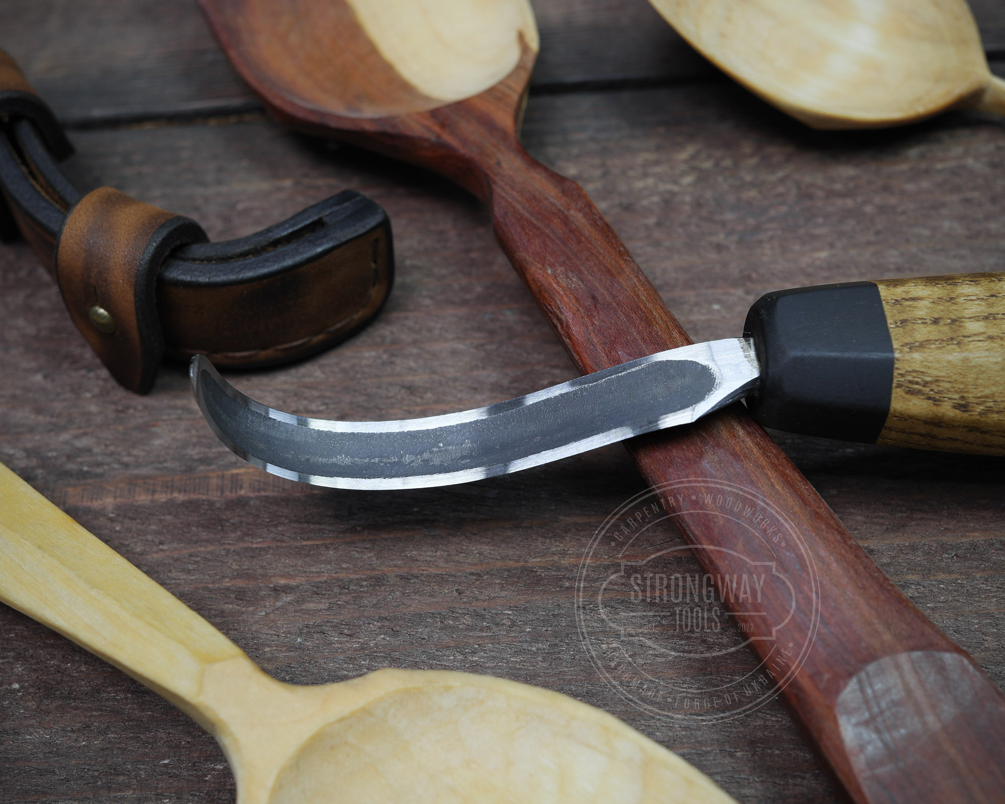 Spoon Carving Hook Knife №1 > STRONGWAY TOOLS, L.L.C.