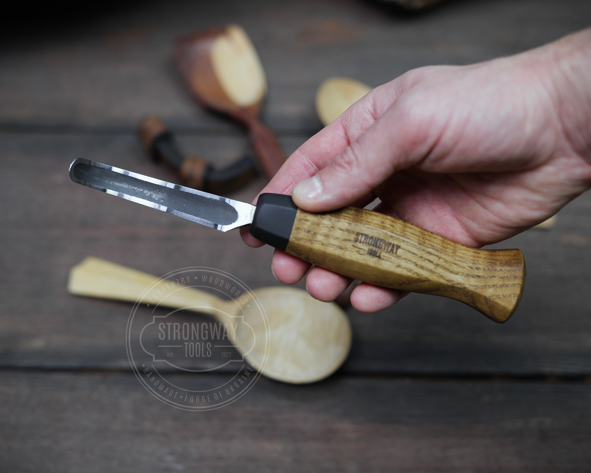 Spoon Carving Circle Knife №3 > STRONGWAY TOOLS, L.L.C.