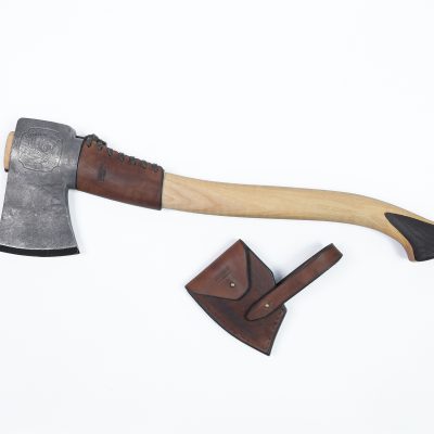 Hand Forged Bushcraft Axe with knob
