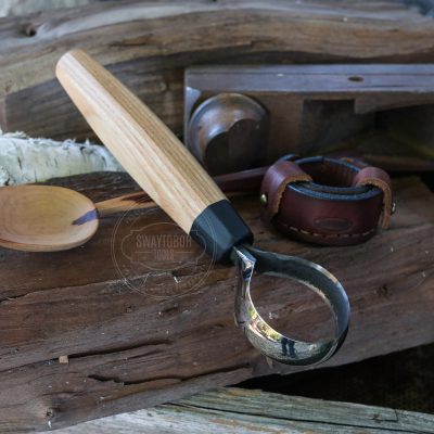 Hand Forged Wood Carving Small Circle Scorp Knife