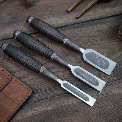 Kit of Hand forged Timber Framing Chisels \ Wood chisel set STRONGWAY TOOLS, L.L.C. 2