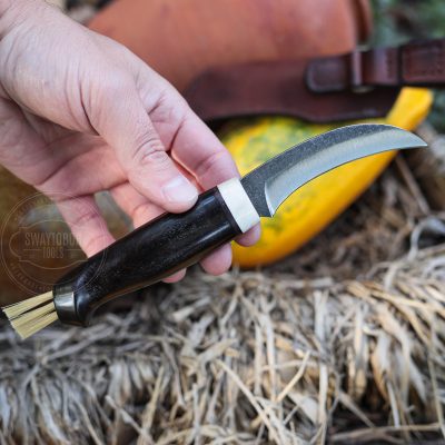 Handcrafted Mushroom Foraging Knife with Brush