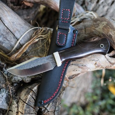Handcrafted D2 Steel Hornbeam Wood | Custom Hunting Knife | Bushcraft Fixed Blade Knife | Camping | Survival Knife | Gift for Him | EDC knife