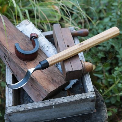 Hand Forged Double Edge Spoon Hook Knife ,Twca Cam