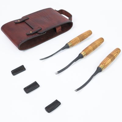 Hand-Forged Set of 3 Wood Carving Gouge for Wood Project